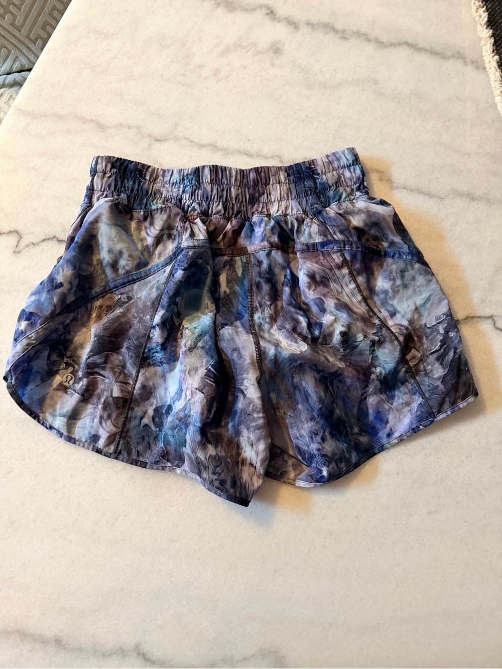 lululemon athletica Multi-Blue Marble Track That Shorts
